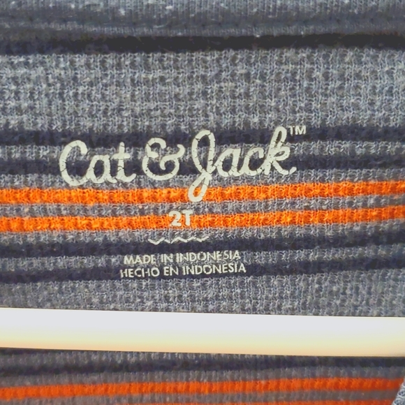 Blue Orange Stripe Long Sleeve - Picture 3 of 4